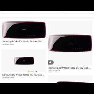 SAMSUNG BLU-RAY DISC PLAYER MODEL P4600
